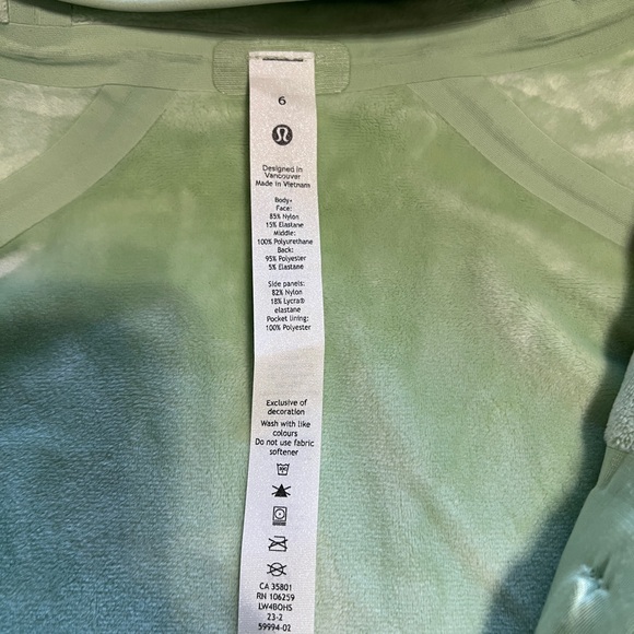 lululemon athletica Green cross chill performance Jacket - Picture 2 of 6